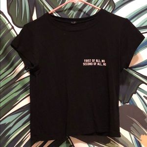 Black brandy Melville graphic top!